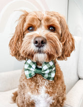 Traditional Green Gingham XMAS Bow